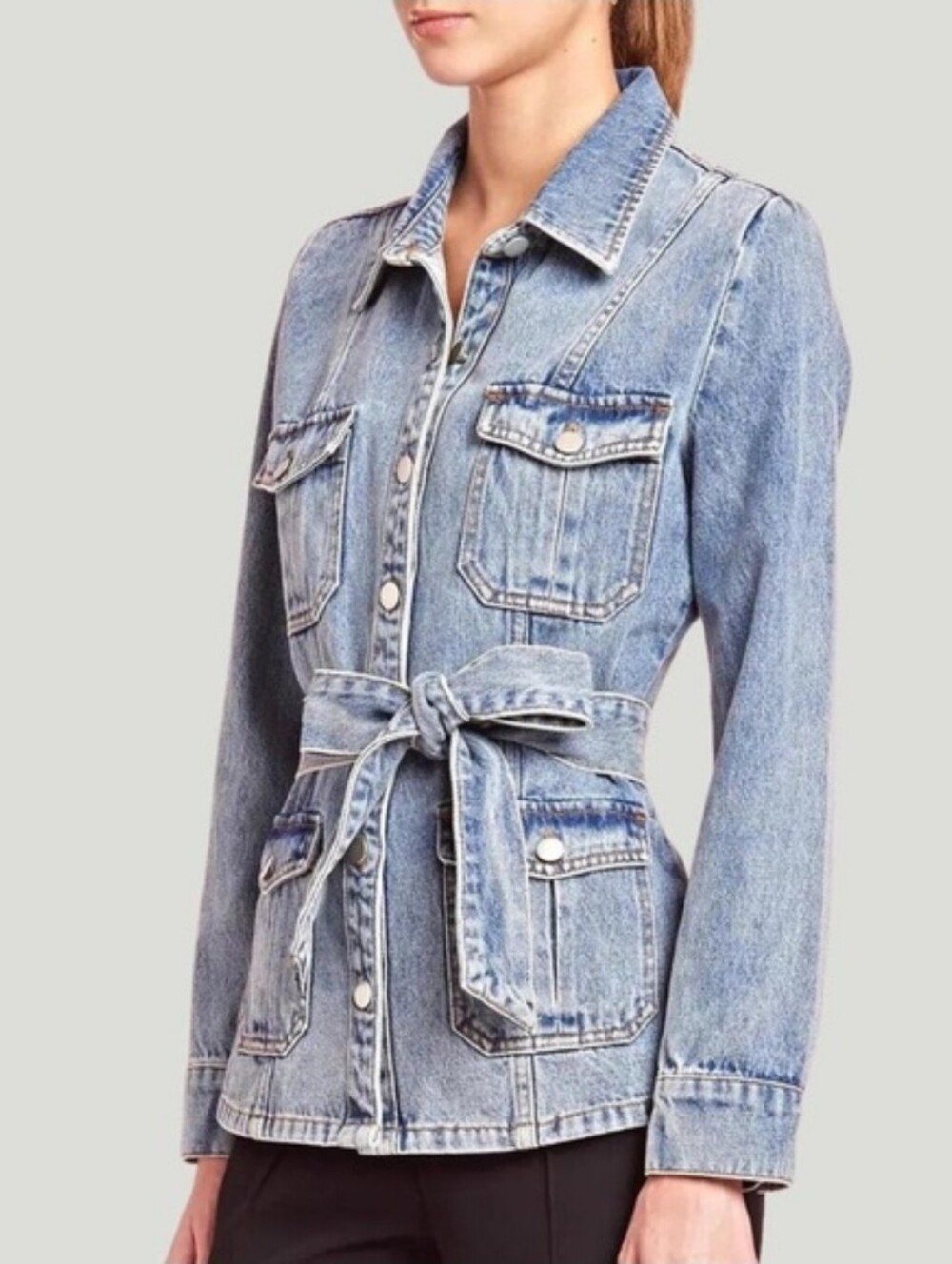Amanda Uprichard Greyson Jacket In Caspian Size S
